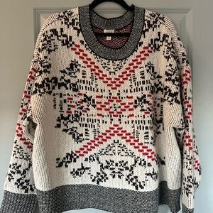 a.n.a Black and White Knit Sweater